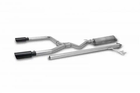 Gibson Performance Exhaust 614002B Black Elite Cat-Back Dual Split System Stainless