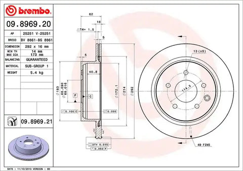 DISC BRAKE ROTOR
