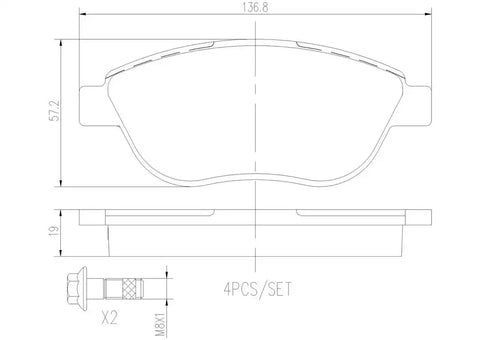 DISC BRAKE PAD SET