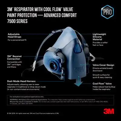 3M  PROFESSIONAL PAINT RESPIRATOR 7