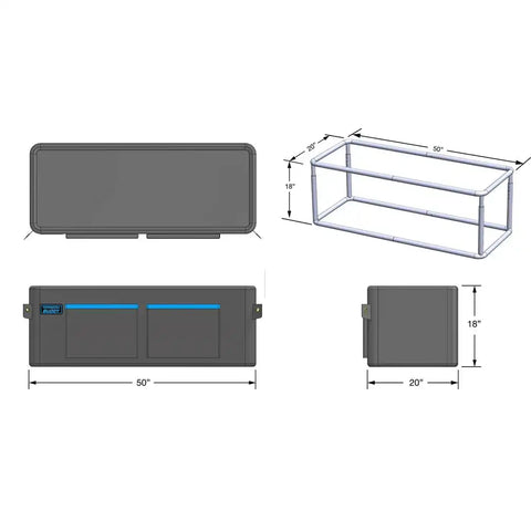 TONNEAU BUDD TBMS STORGANIZER FOR MID-SIZE TRUCKS