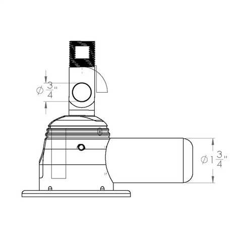 TACO METALS GS-950 ELECTRIC MOUNT W/ MASTHEAD ANCHOR