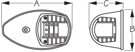 SEA DOG 400073-1 BLK NYLON LED NAV LIGHTS PORT/