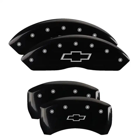MGP CALIPER 14257SBOWBK SET OF 4 CALIPER COVERS ENGRAVED F