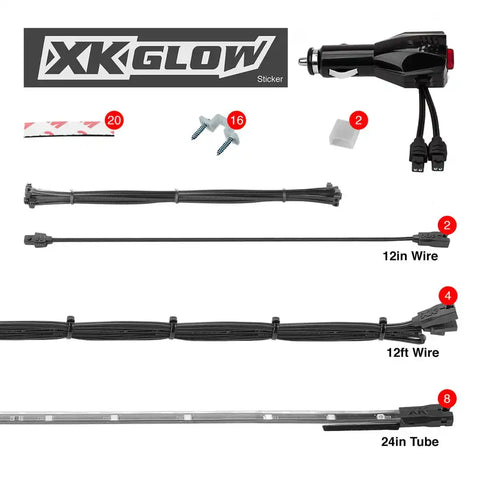 GREEN 8PC CAR KIT