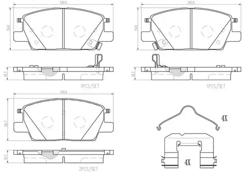 DISC BRAKE PAD SET
