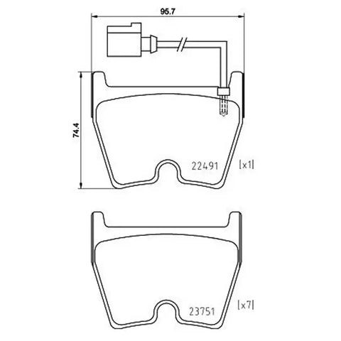 DISC BRAKE PAD SET