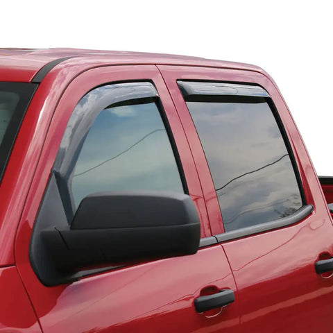 Westin 72-69487 - In-Channel Wind Deflector 4 pc. Smoke For King Cab Crew