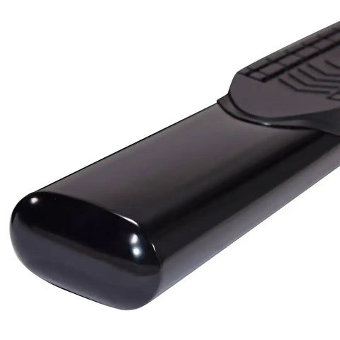 TrailFX A8249B - With Step Pads 6 In Oval Straight Powder Coated Black Steel Welded End Caps Crew Cab Pickup