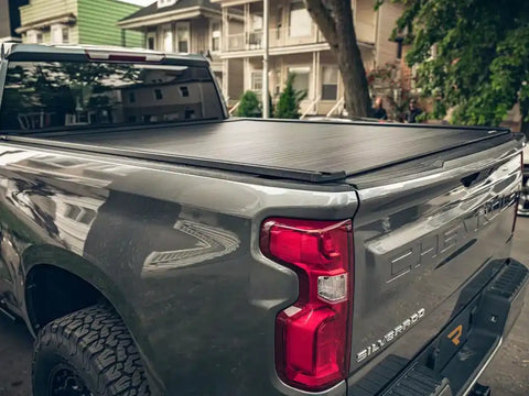 Retrax EQ0732 Tonneau Cover Retrax EQ Power Retractable Matte Black Aluminum Rem