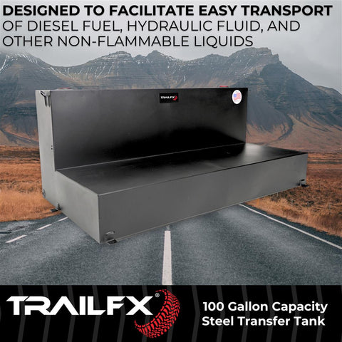 TrailFX 21110SB Liquid Transfer Tank TFX Liquid Transfer Not DOT Approved For Trans