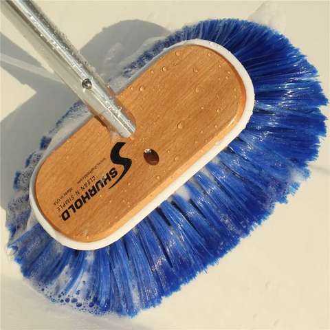 SHURHOLD IND 970 6' DECK BRUSH EXTRA SOFT BLUE NYLON