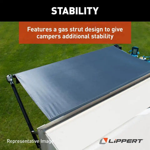 FLAT AWNING ARM ASBLY WHT