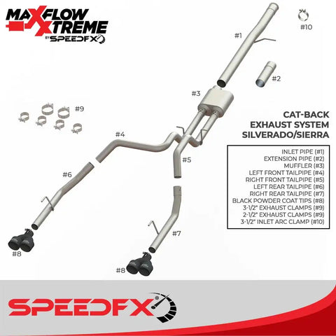 SpeedFx 50102 - Exhaust System Kit