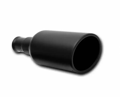 Gibson Performance Exhaust 500682-B Black Ceramic Rolled Edge Angle Tip