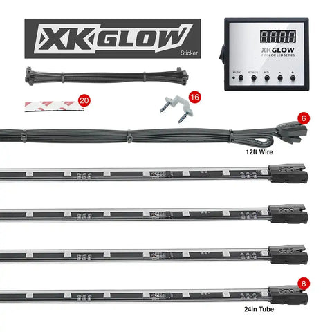 XK GLOW XK041006 8PC M.COLOR CAR