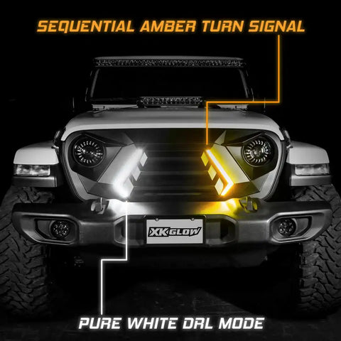 XKCHROME LED GRILL KIT FOR JK WRANG