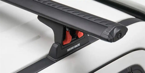 Rhino-Rack JA8508 Heavy Duty RLT600 Ditch Mount Silver 2 Bar Roof Rack