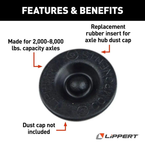 RUBBER INSERT FOR LUBED DUST CAPS