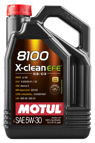 MOTUL USA 109471 8100 X-CLEAN EFE 5W30 4X5L