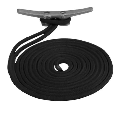 SEA DOG 302116015BK-1 DOUBLE BRAIDED NYLON DOCK LINE