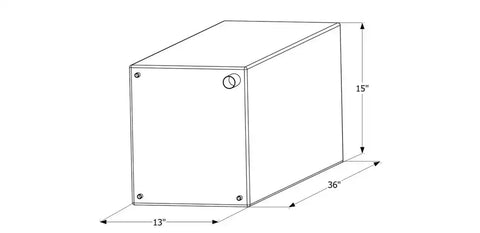 ICON 12497 FRESH WATER TANK WT2463 36X15X13