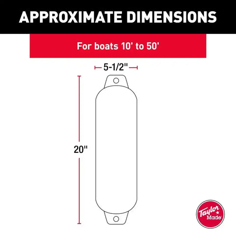 4.5' X 16' HULL GARD FENDER WHITE