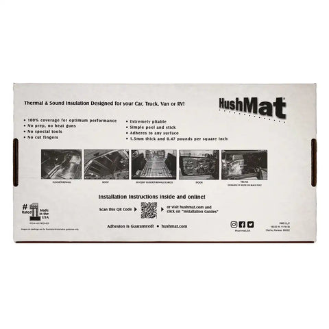 HUSHMAT 10400 FLOOR/DASH KT SOUND DEADENING AND T