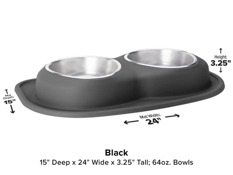 WEATHERTECH DL6403BK DB LOW 64 OZ BWL BK
