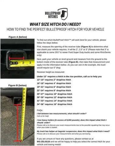 2.5' EXTREME DUTY 12' DROP/RISE