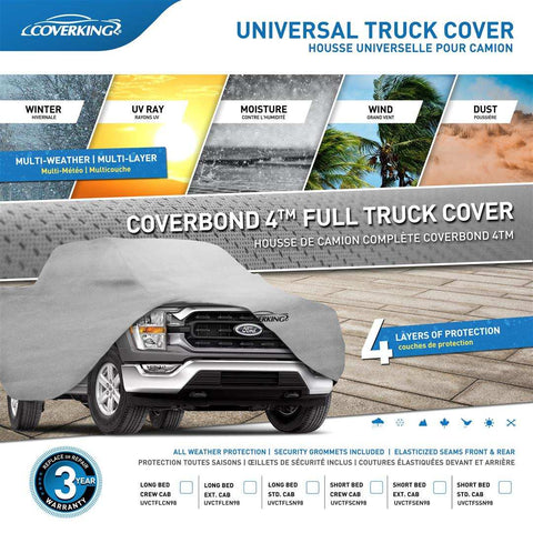 COVERKING UVCTFLCN98 FULL SIZE TRUCK LONG BED CREW CAB