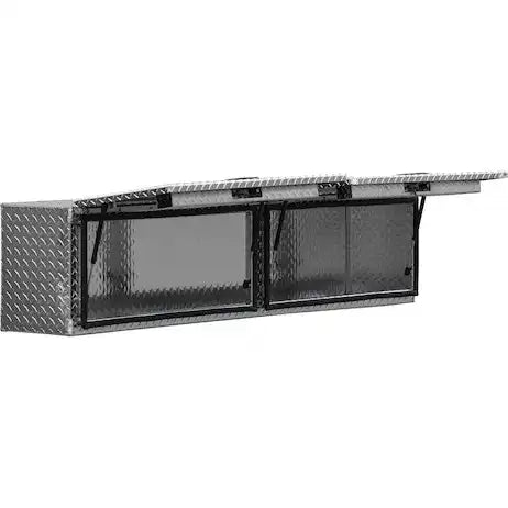 Buyers Products 1701364 Tool Box Topsider 2 Recessed Drop Door Diamond Tread Alum