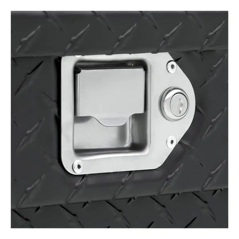 UWS TBS-69-MB Tool Box Crossover Single Lid Diamond Tread Matte Black Aluminum