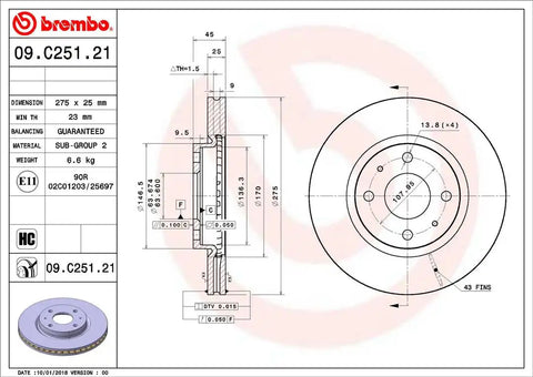 DISC BRAKE ROTOR
