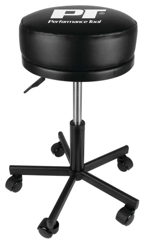PNEUMATIC ROLLING SHOP STOOL