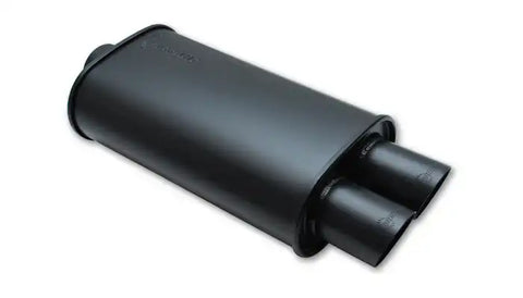 FLAT BLK OVAL MUFF 2.5'