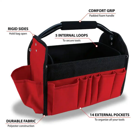 12' OPEN TOP TOOL BAG TOTE