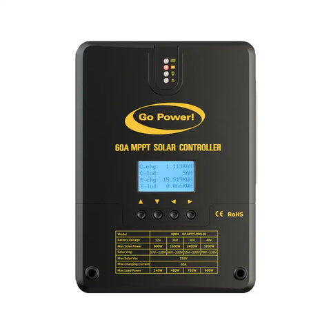GO POWER GP-MPPT-PRO-60 GP-MPPT-PRO-60: 60 AMP MPPT SOLAR
