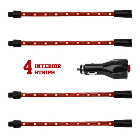 RED 4PC CAR KIT