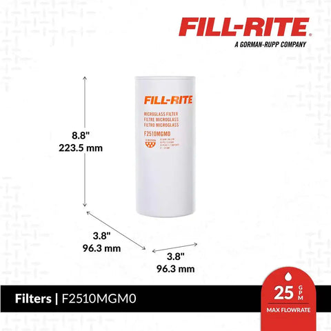 FILL RITE F2510MGM0 UP TO 25 GPM 10 MICRON MULTI FUEL P