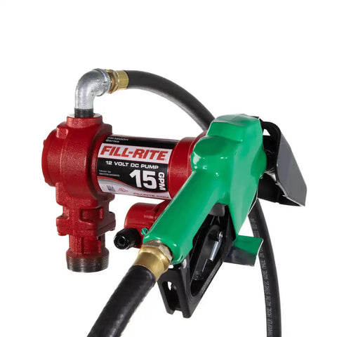 Fill-Rite FR1210HA1 Liquid Transfer Tank Pump H Series Diesel/ Gasoline/ Kerosene/ E15/ Biodiesel Up To B20 Electric 12 Volt DC Up To 15 Gallons Per Minute