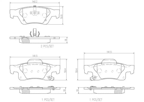 DISC BRAKE PAD SET