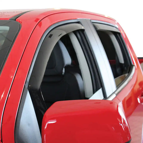 Westin 72-69487 - In-Channel Wind Deflector 4 pc. Smoke For King Cab Crew
