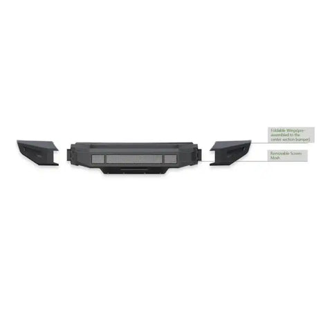 Black Horse Offroad AFB-F116-BU Bumper Armour II Direct Fit 3 Piece Modular Bolt-