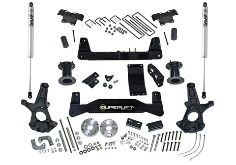 Superlift K161F 6.5 Lift Kit w/ FOX Shocks-14-18 (19 Old Body) GM1500 4WD Al or SS CtrlArms