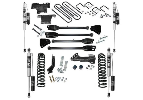 Superlift K166FX 4 Lift Kit w/ FOX 2.0 Res Shocks - 17-22 F250/350 4WD Diesel 4-Link Arms