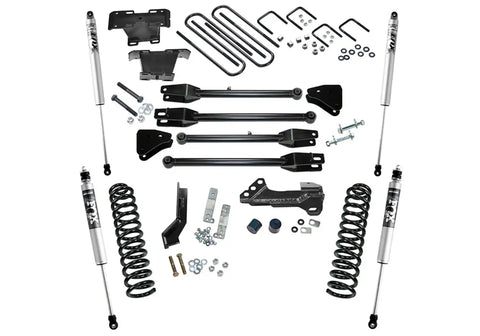 Superlift K166F 4 Lift Kit w/ FOX Shocks - 17-22 F250/350 4WD Diesel 4-Link Arms
