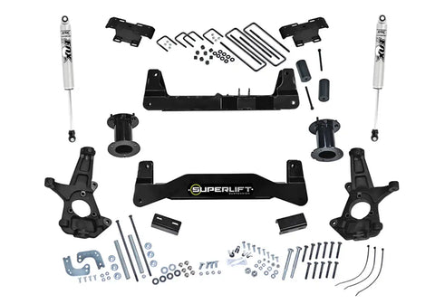 Superlift K180F 6.5 Lift Kit w/ FOX Shocks - 07-16 Silv/Sierra 1500 2WD Cast Steel CntrlArms