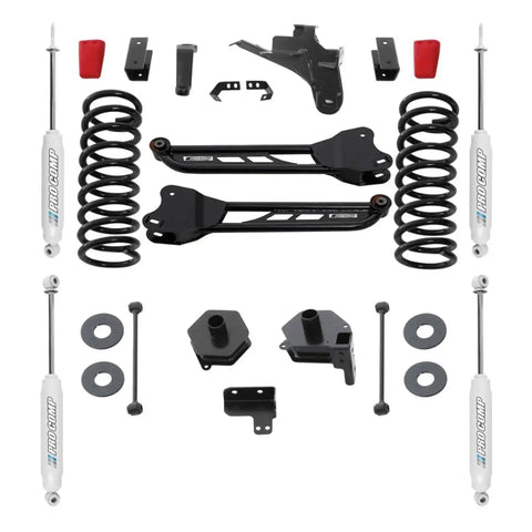 Pro Comp Suspension K2106B Front and Rear Shocks / Control Arms Axle Shafts Frame Stiffeners Brake Li