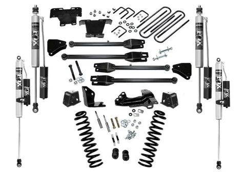 Superlift K230FX 4 Lift Kit w/ FOX 2.0 Reservoir Shocks - 05-07 F250/350 4WD Dsl 4-Link Arms